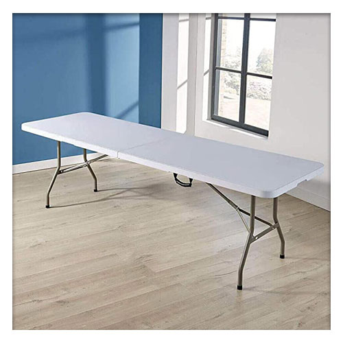 Folding tables, benches and chairs for street parties