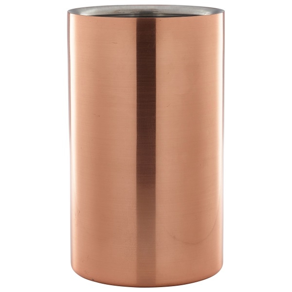 Copper Wine Cooler 12cm Dia X 18cm High - SKU: 003C