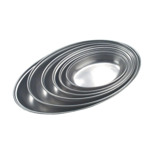 S/St.Oval Veg.Dish 8" - SKU: 1161