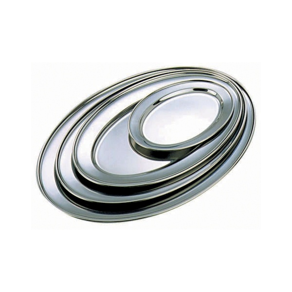 S/St.Oval Flat 8" - SKU: 1165