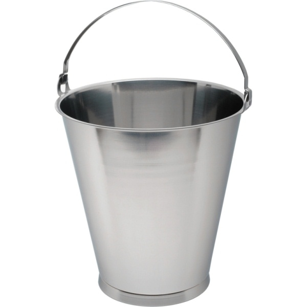 Swedish S/St. Bucket 10 Litre Graduated - SKU: 13010