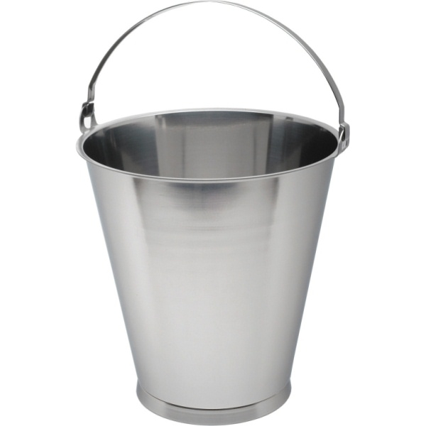 S/St.Swedish Skirted Bucket 12L Graduated - SKU: 13512