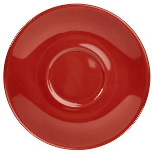 Genware Porcelain Red Saucer 12cm/4.75" - SKU: 182112R