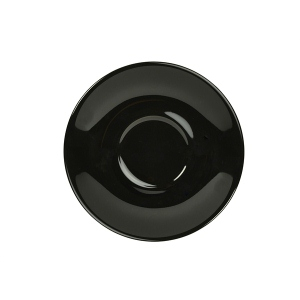 Genware Porcelain Black Saucer 16cm/6.25" - SKU: 182115BK