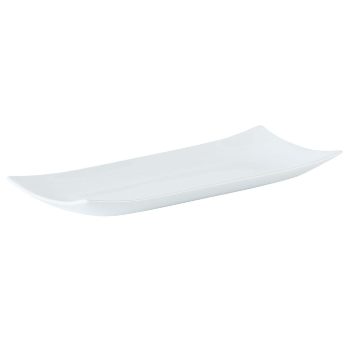Curved Edge Rectangular Buffet Tray 30x13cm/12"x5.25" - SKU: P222180