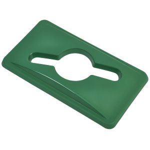 Green Glass Lid For Slim Recycling Bin - SKU: 23233553