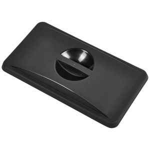 Black Closed Lid For Slim Recycling Bin - SKU: 23433090