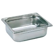 St/St Gastronorm Pan 2/4 - 65mm Deep - SKU: GN24-65