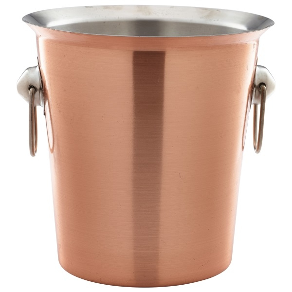 Copper Wine Bucket With Ring Handles - SKU: 26203C