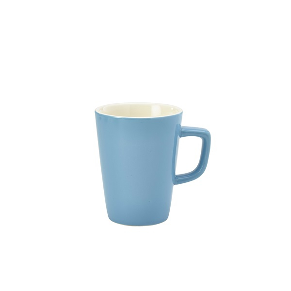 Genware Porcelain Blue Latte Mug 34cl/12oz - SKU: 322135BL
