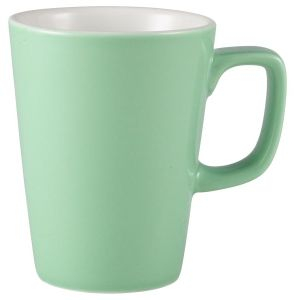 Genware Porcelain Green Latte Mug 34cl/12oz - SKU: 322135GR