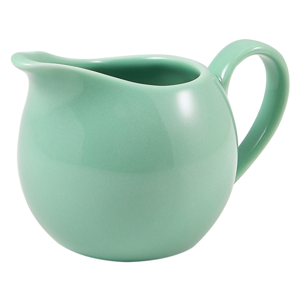 Genware Porcelain Jug 14cl/5oz Green - SKU: 373114GR