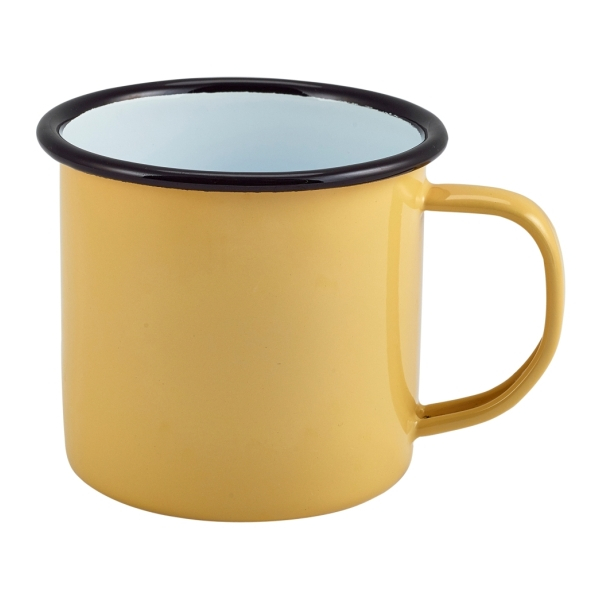 Enamel Mug Yellow 36cl/12.5oz - SKU: 50018Y