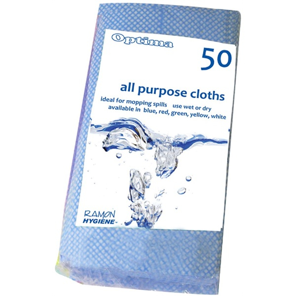 All Purpose Cloth Blue (50Pcs) - SKU: 777B