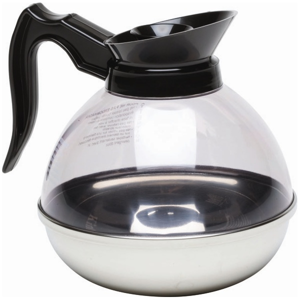 Coffee Decanter Clear Top/S/St.Base 1.9L/64oz - SKU: 8890