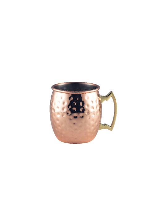Barrel Copper Mug 40cl/14oz Hammered - SKU: BCM400