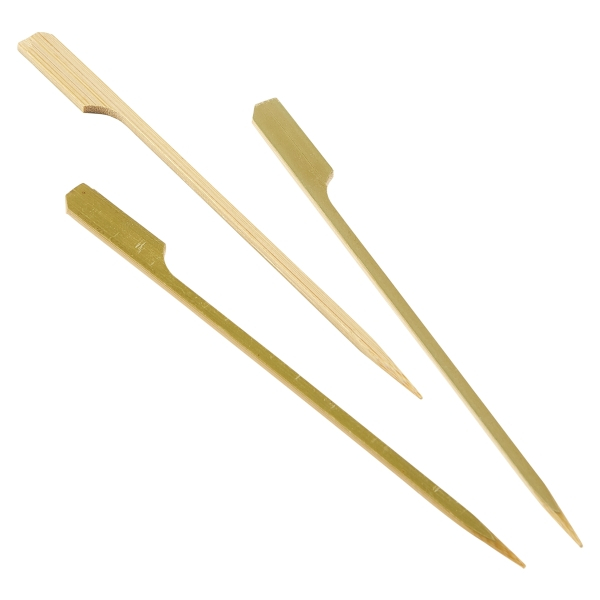 Bamboo Gun Shaped Paddle Skewers 15cm/6" (100pcs) - SKU: BMBGS15