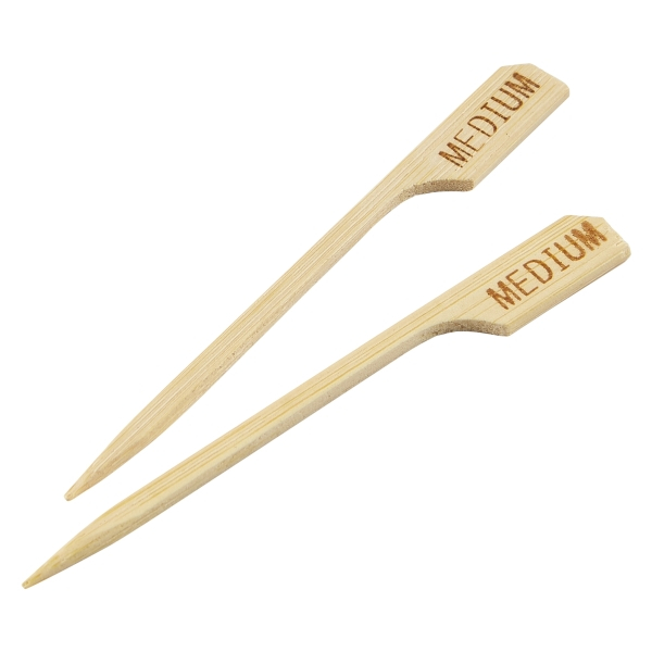 Bamboo Steak Markers 9cm/3.5" Medium (100pcs) - SKU: BMBSM9-M
