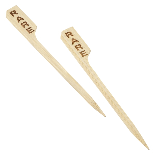 Bamboo Steak Markers 9cm/3.5" Rare (100pcs) - SKU: BMBSM9-R