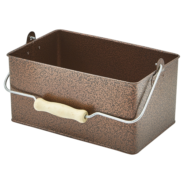 Rectangular Table Caddy 24.5 x 15.5 x 12.5cm Antique Copper - SKU: GSHTC2415C