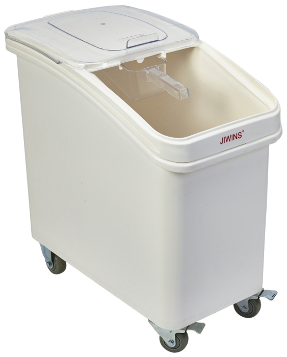 Polypropylene Mobile Ingredient Bin with Scoop 102 Litre - SKU: PPBIN102