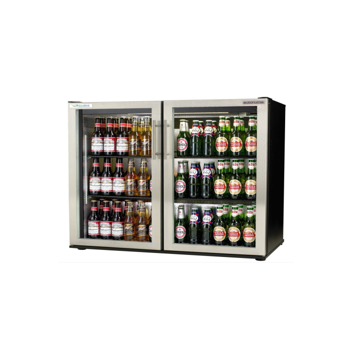 EcoChill Maxi 2 Door Hinged S/Steel Door Frame Bottle Cooler - SKU: RKC00003