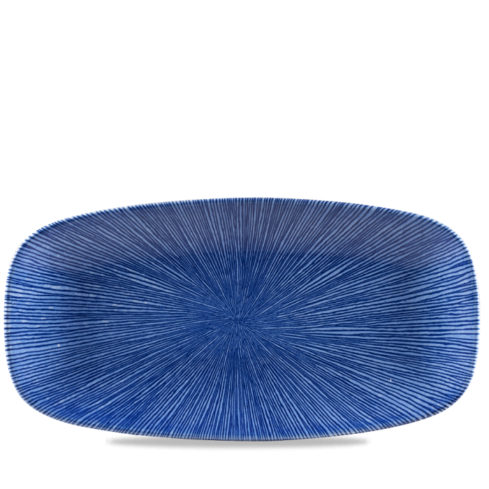 Studio Prints Agano Blue  Chefs Oblong Plate 13 7/8X7 3/8" Box 6
