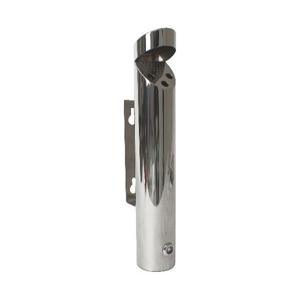 Cylinder Wall-Mounted St/St. Ashtray 46X7.5cm - SKU: AT-CYL