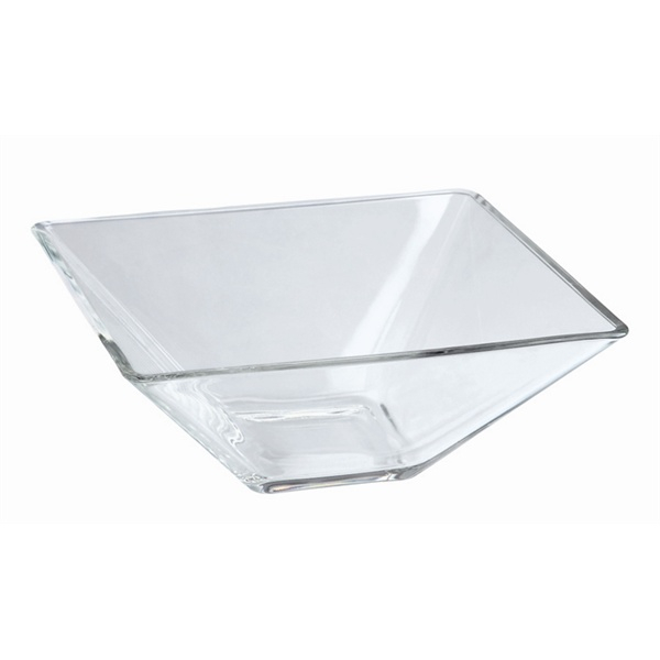 Square Glass Bowl 10 x 6cm H - SKU: B3176