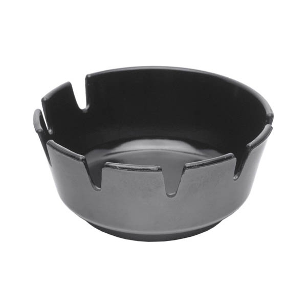 Melamine Deep Ashtray Black 100mm Dia - SKU: B322