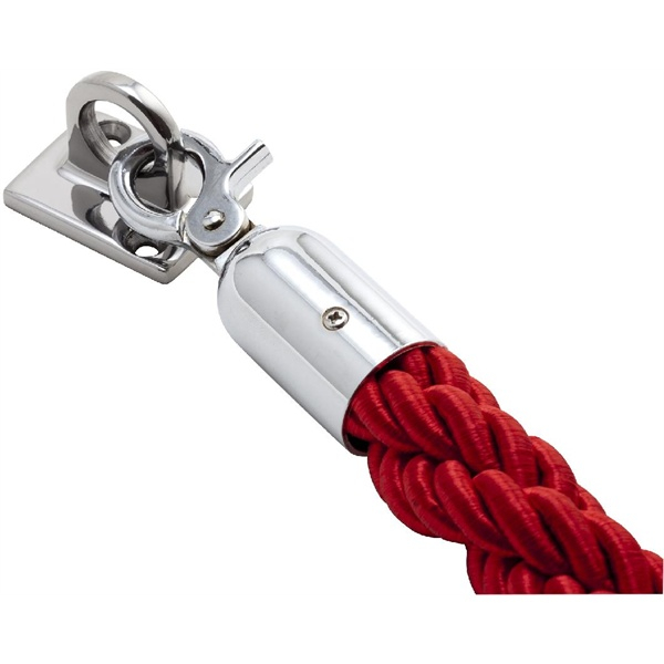 Wall Attachment For Barrier Rope - Chrome - SKU: BH-CHR
