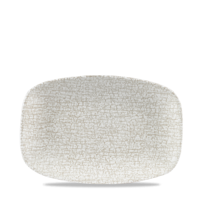 Breccia Agate Grey  Chefs Oblong Plate 9.35"X6.2" Box 12