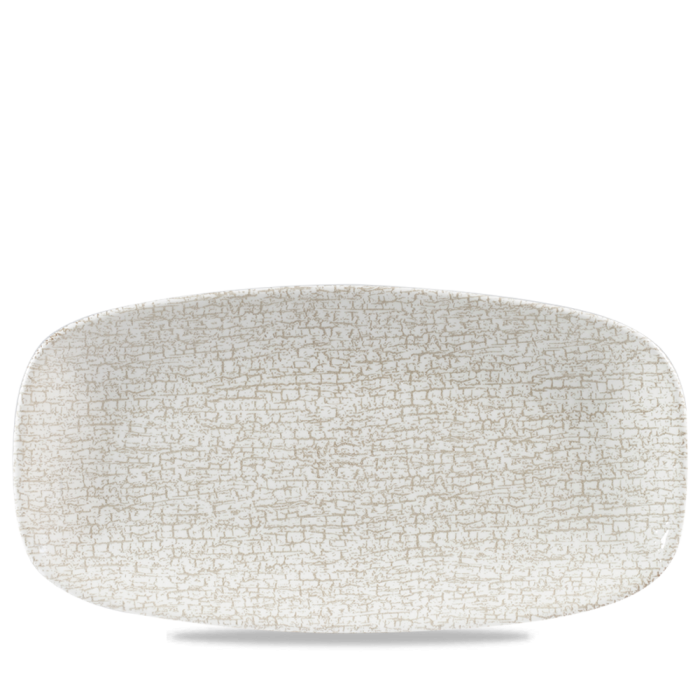 Breccia Agate Grey  Chefs Oblong Plate 11 3/4" X 6"  Box 12