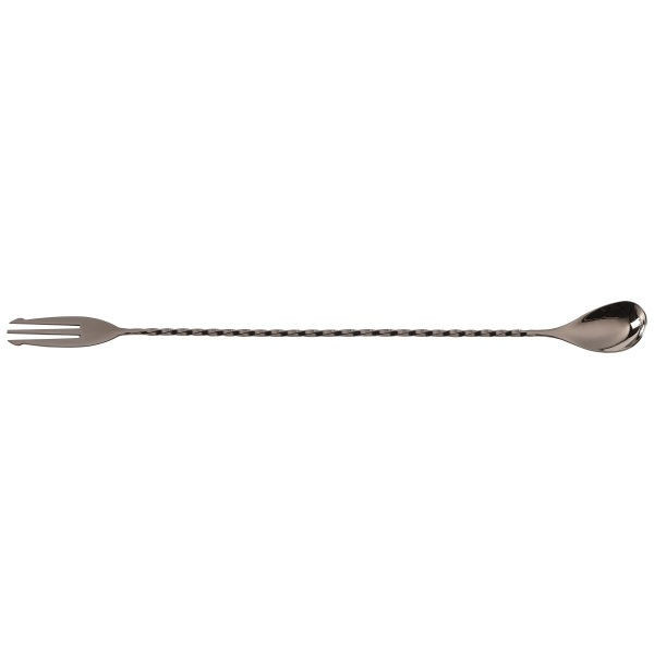 Gun Metal Fork End Bar Spoon 32cm - SKU: BS-F32GM