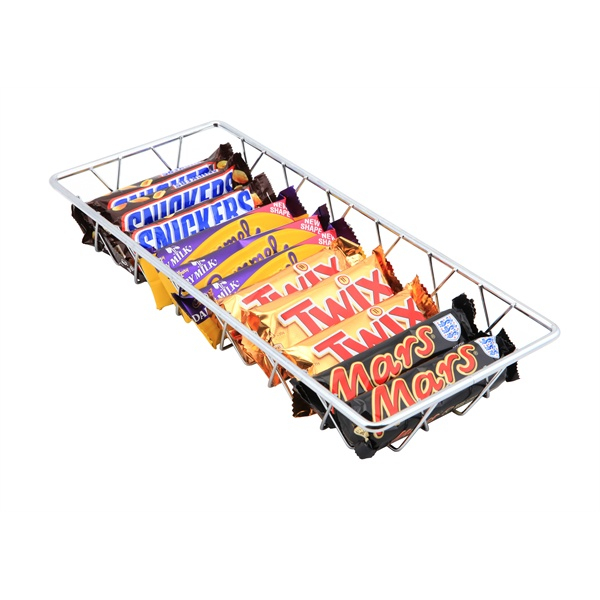 Chrome Display Basket 35X15X5cm - SKU: CDB-3515