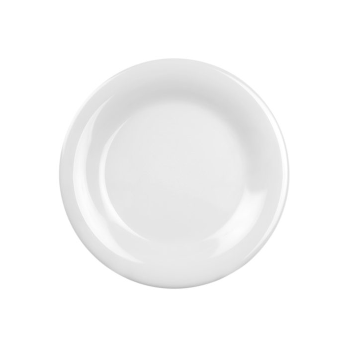 Wide Rim Plate 10 1/2" / 270mm, White