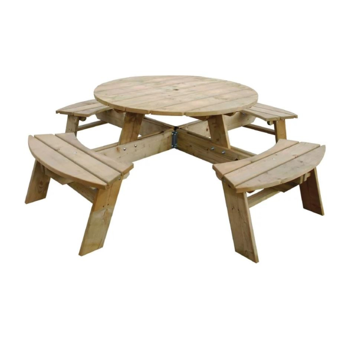 Rowlinon Round Picnic Table - SKU: RAG097