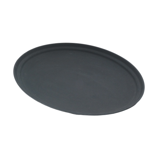 27″ x 22″ Oval Black Non Slip Tray