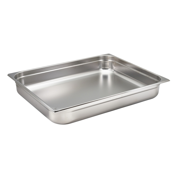 St/St Gastronorm Pan 2/1 - 100mm Deep - SKU: GN21-100