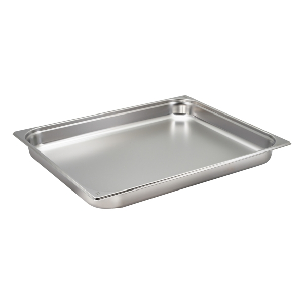 St/St Gastronorm Pan 2/1 - 65mm Deep - SKU: GN21-65