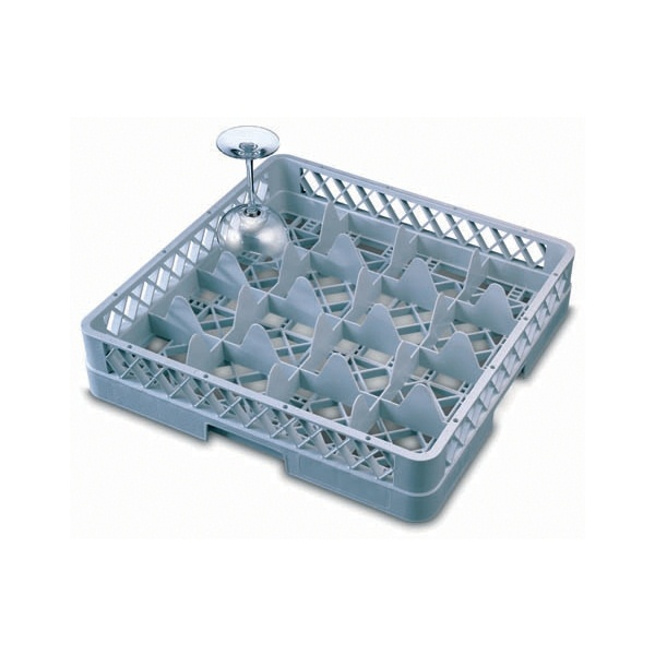 Genware 16 Compartment Glass Rack - SKU: GR16