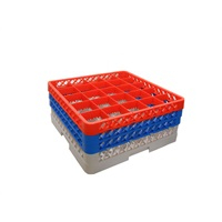 Genware 25 Comp Glass Rack With 3 Extenders - SKU: GR25-3