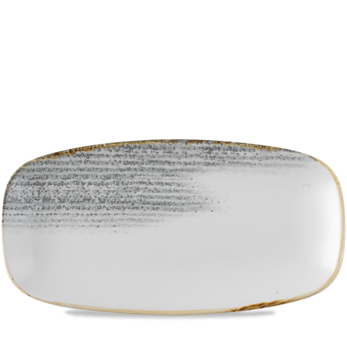 Homespun Accents Jasper Grey  Chefs Oblong Plate 13 7/8X7 3/8" Box 6