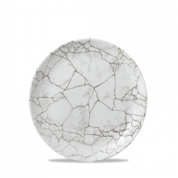 Studio Prints Kintsugi Agate Grey Evolve Coupe Plate 8.67" Box 12