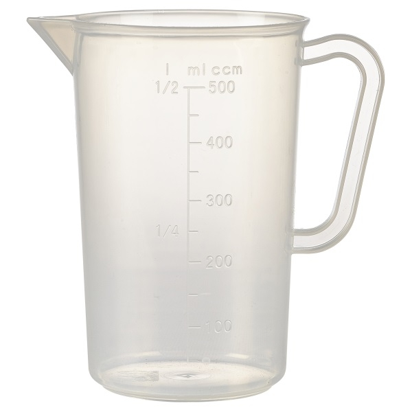 Polypropylene Measuring Jug 500ml - SKU: MJPP05