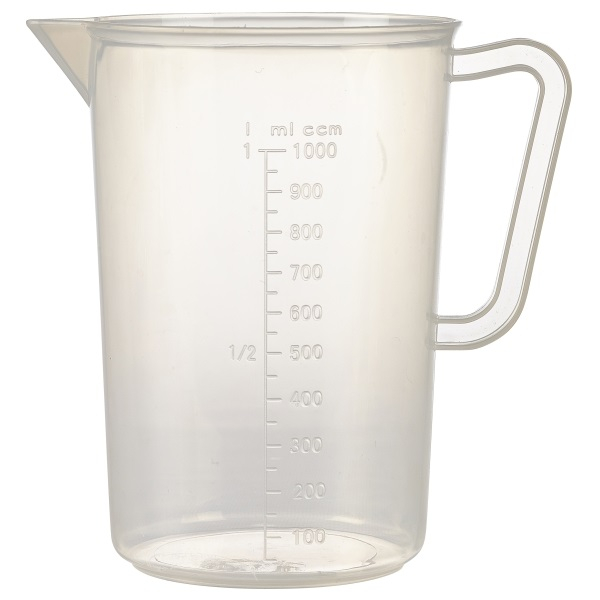 Polypropylene Measuring Jug 1L - SKU: MJPP1