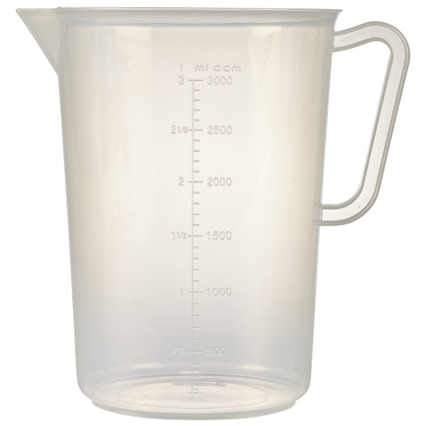 Polypropylene Measuring Jug 3L - SKU: MJPP3