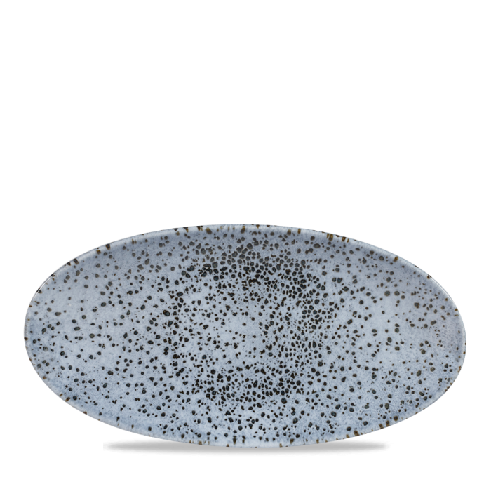 Mineral Blue Oval Chefs Plate 11 4/5X5 3/4" Box 12