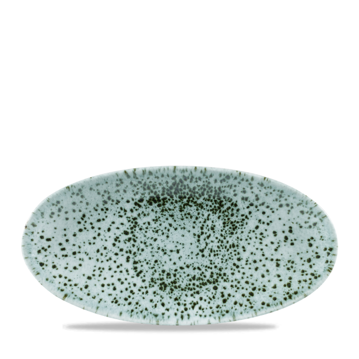 Mineral Green Oval Chefs Plate 11 4/5X5 3/4" Box 12