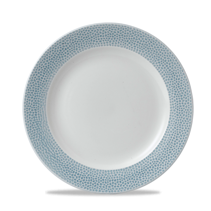 Isla Spinwash Ocean Blue Profile Footed Plate 10 1/4" Box 12